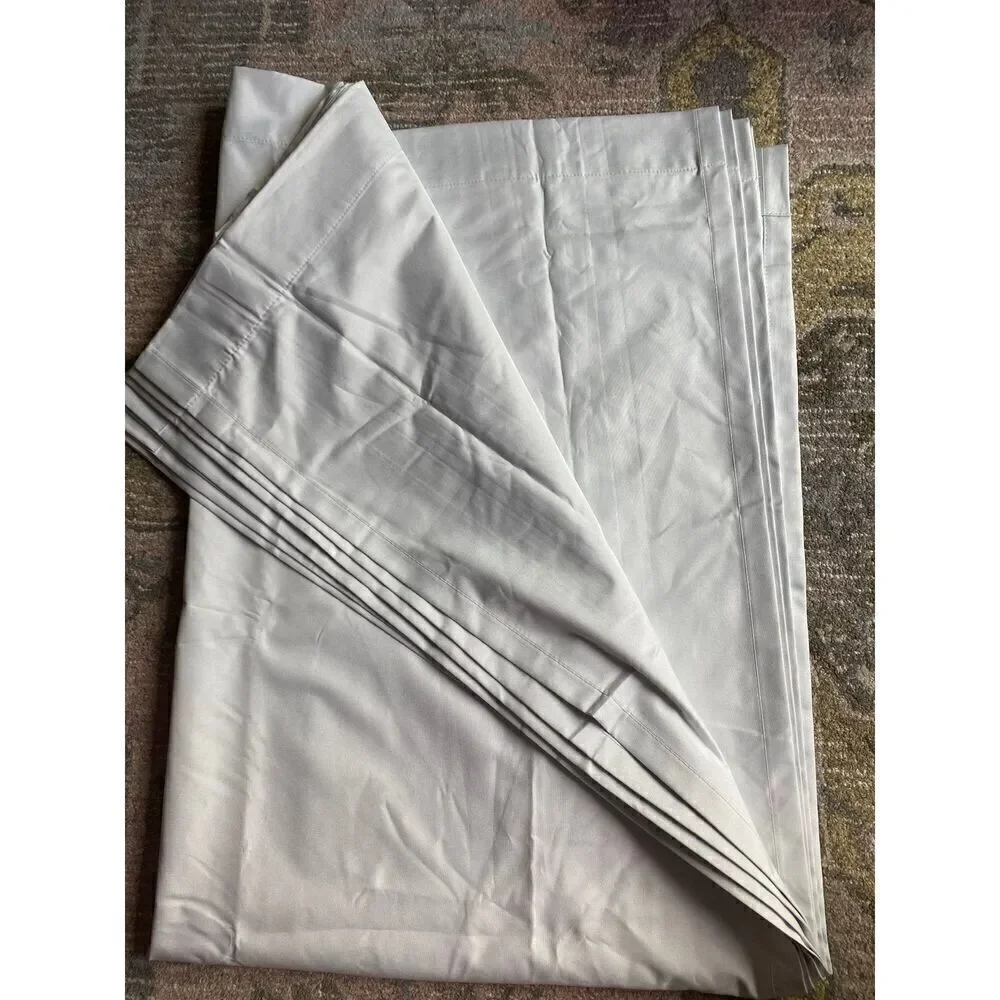 Room Essentials White Blackout Curtain Panel Set